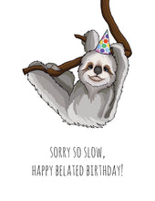 Load image into Gallery viewer, Sloth Birthday